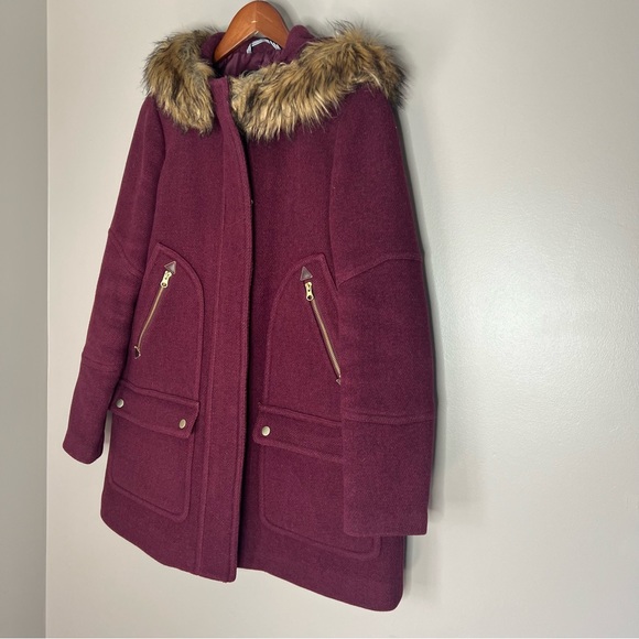 J.crew Chateau stadium cloth by Nello Gori parka jacket size 8 - Picture 4 of 11